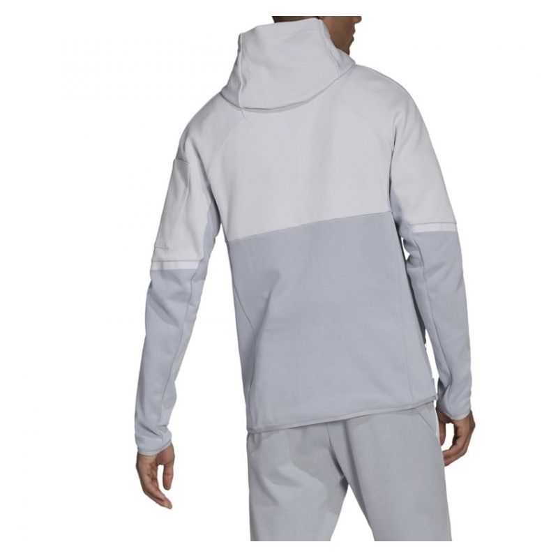 DESIGNED FOR GAMEDAY majica s kapuljačom na patent bijelo/siva Cijena Akcija