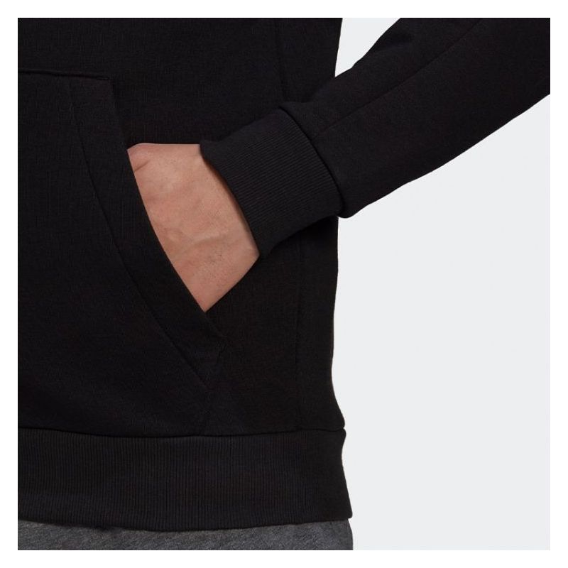 ESSENTIALS CUT 3-STRIPES majica s kapuljačom na patent crna Cijena Akcija