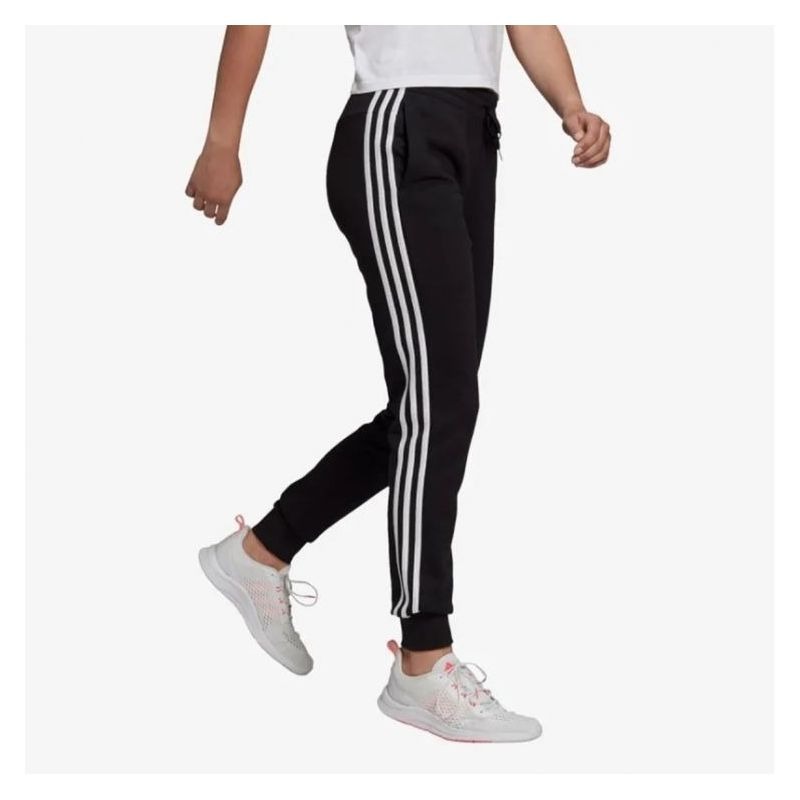 ESSENTIALS FRENCH TERRY 3-STRIPES ženski donji dio trenirke crni Cijena Akcija
