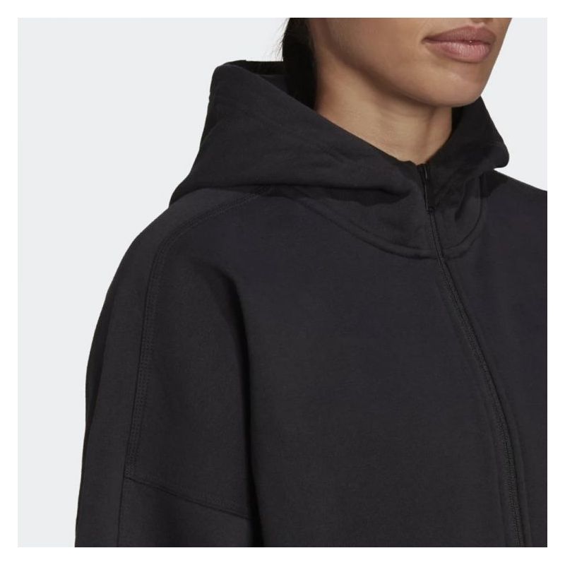 STUDIO LOUNGE ženska majica s kapuljačom na patent crna Cijena Akcija