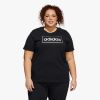 FOIL BOX ženska majica kratki rukav (Plus Size) crna